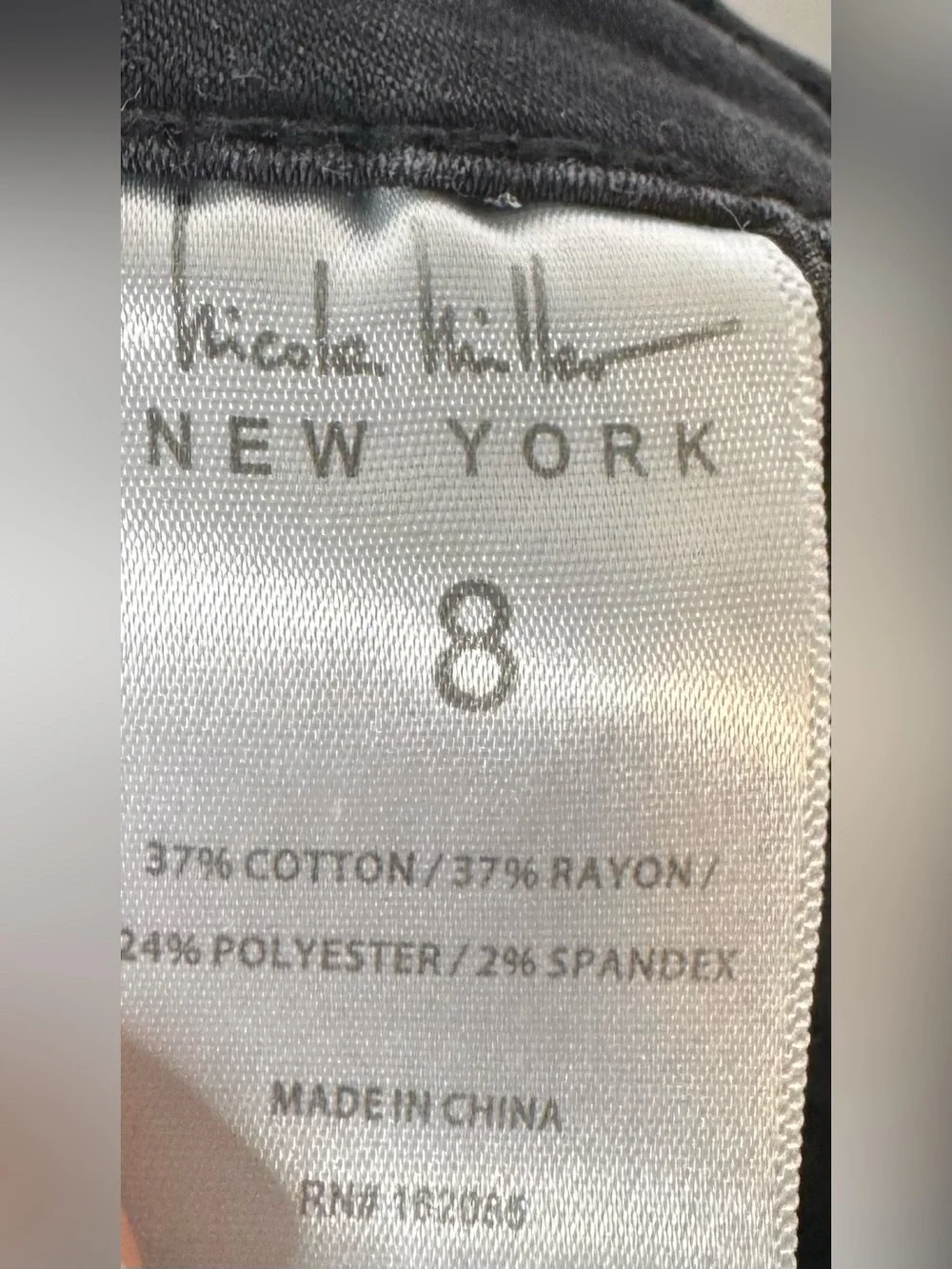 Nicole miller New York soho high rise stretch Skinny Jeans size 8 cotton blend